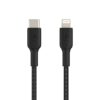 Belkin Apple Certified Lightning to Type C Cable, Tough Unbreakable Braided Fast Charging for iPhone, iPad, Air Pods, 3.3 feet (1 meters) Black