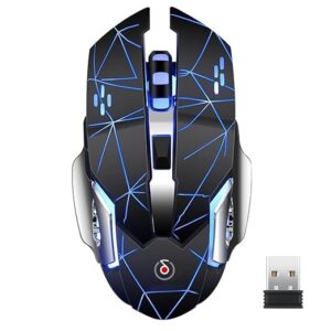 Offbeat® Bluetooth 5.1 + 2.4 Ghz Wireless Gaming 7D Buttons Mouse, 3 DPI Modes 1600:2400:3200 mice for ipad, Mac Book, Tablet, PC, Smart TV