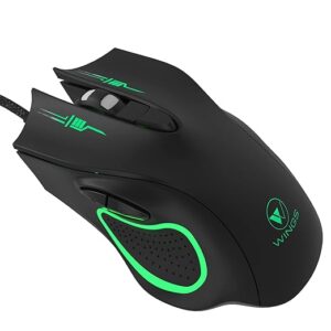 Wings Crosshair 100 Wired Optical Gaming Mouse  (USB 3.0, Black), one Size