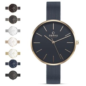 Obaku Viol Ocean Analog Blue Dial Women's Watch-V211LXVLML