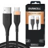 Duracell USB Type C 3A Braided Sync & Fast Charging Cable, 3.9 Feet (1.2M) for All Type - C Devices. Supports QC 2.0/3.0 Charging, with High Speed Data Transmission - Black