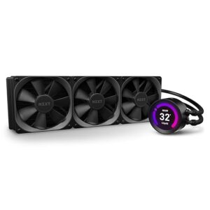 NZXT Kraken Z73 360mm AIO Liquid Cooler with LCD Display I Intel Socket LGA 1200, 1151, 1150, 1155, 1156, 1366, 1700, 2011, 2011-3, 2066 I AMD Socket AM4, sTRX4*, TR4* - (RL-KRZ73-01)