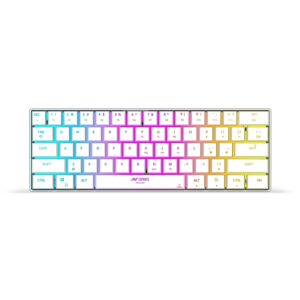 Ant Esports MK1500 Mini 60% Pro Wireless Gaming Keyboard with Membrane Switches- White