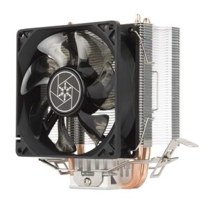 Silverstone KR03 Krypton CPU Cooler, 92mm Blue LED Fan, 2000 RPM, Hydraulic Bearing, Copper Heat Pipes with Aluminum fins, Universal Socket Compatibility Intel&AMD (SST-KR03)