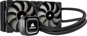 Corsair Hydro H100x Liquid CPU Cooler (240mm Radiator, Dual 120mm PWM Fans) Black
